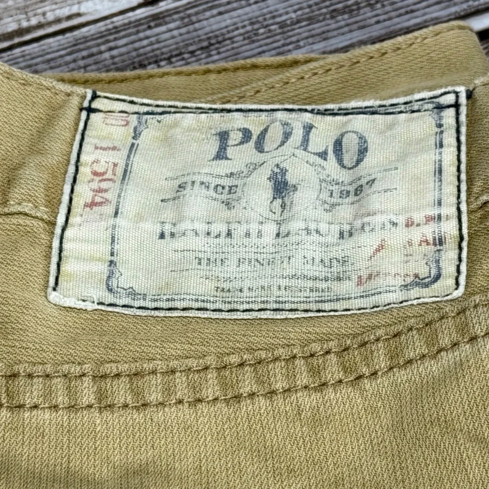 Polo Ralph Lauren Jeans Men 40x29 Actual Tan Cotton Straight Leg Casual 5-Pocket